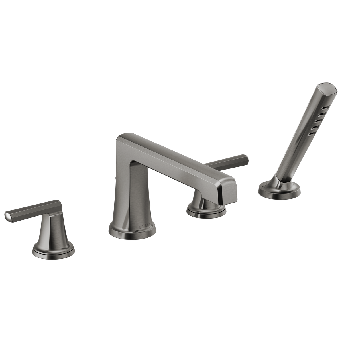 Brizo Levoir Roman Tub Faucet With Handshower - Less Handles - Complete Kit - Brilliance® Luxe Steel®