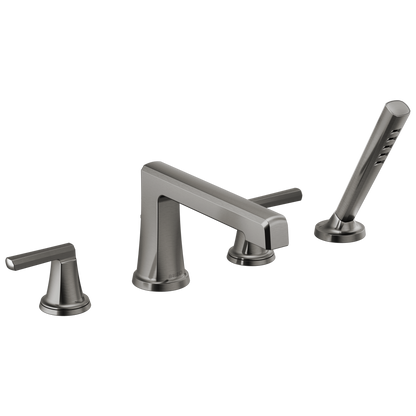 Brizo Levoir Roman Tub Faucet With Handshower - Less Handles - Complete Kit - Brilliance® Luxe Steel®