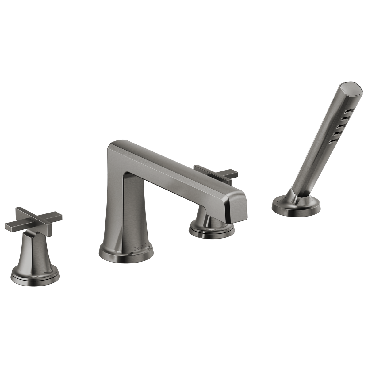 Brizo Levoir Roman Tub Faucet With Handshower - Less Handles - Complete Kit - Brilliance® Luxe Steel®