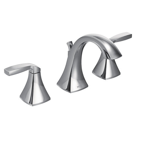 Moen Voss Chrome Two-Handle High Arc Bathroom Faucet