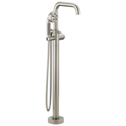 Litze Single-Handle Freestanding Tub Filler - Less Handle - Brilliance® Luxe Nickel®