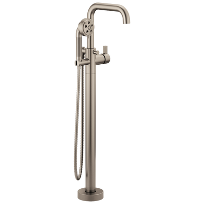 Brizo Litze Single-Handle Freestanding Tub Filler - Less Handle - Complete Kit - Brilliance® Luxe Nickel®