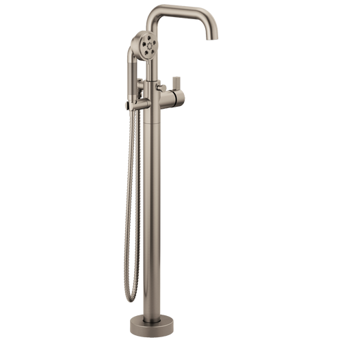 Brizo Litze Single-Handle Freestanding Tub Filler - Less Handle - Complete Kit - Brilliance® Luxe Nickel®