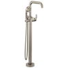 Brizo Litze Single-Handle Freestanding Tub Filler - Less Handle - Complete Kit - Brilliance® Luxe Nickel®
