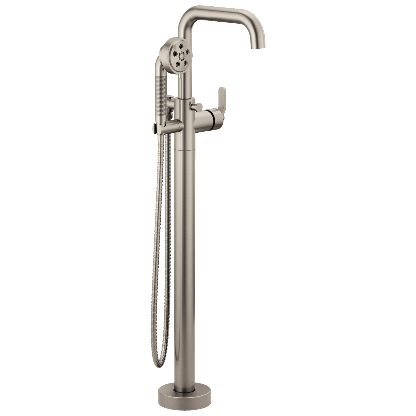 Brizo Litze Single-Handle Freestanding Tub Filler - Less Handle - Complete Kit - Brilliance® Luxe Nickel®