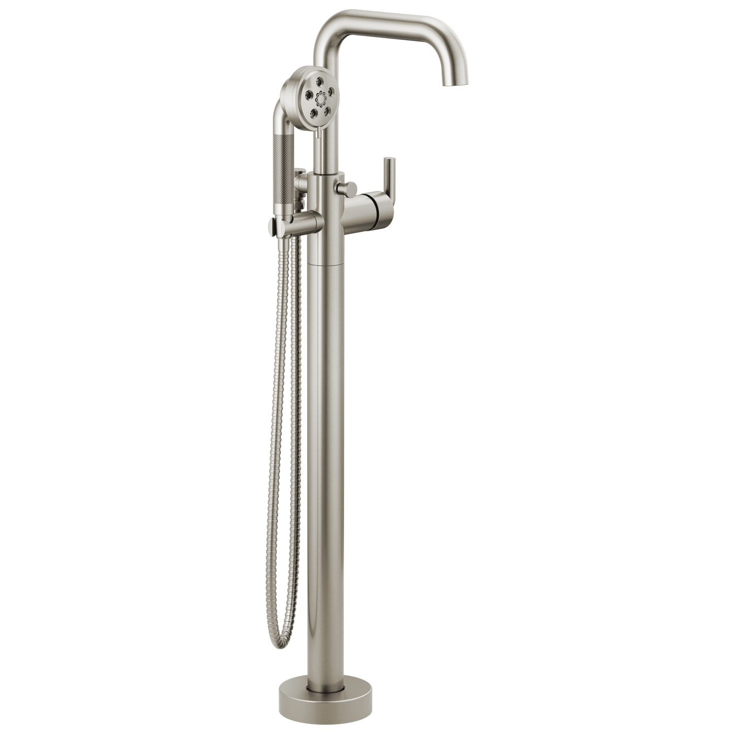 Brizo Litze Single-Handle Freestanding Tub Filler - Less Handle - Complete Kit - Brilliance® Luxe Nickel®