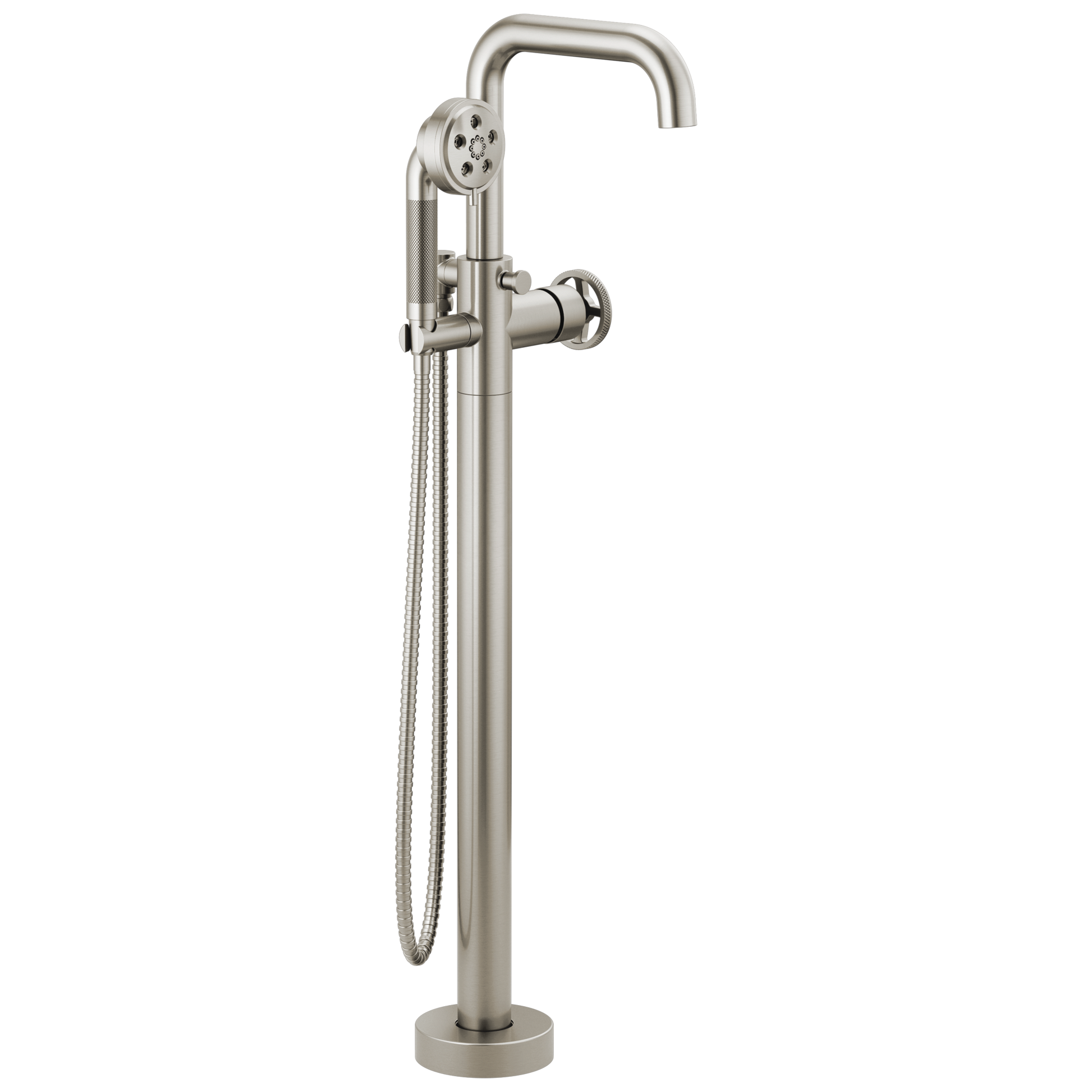 Brizo Litze Single-Handle Freestanding Tub Filler - Less Handle - Complete Kit - Brilliance® Luxe Nickel®