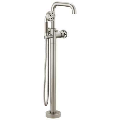 Brizo Litze Single-Handle Freestanding Tub Filler - Less Handle - Complete Kit - Brilliance® Luxe Nickel®