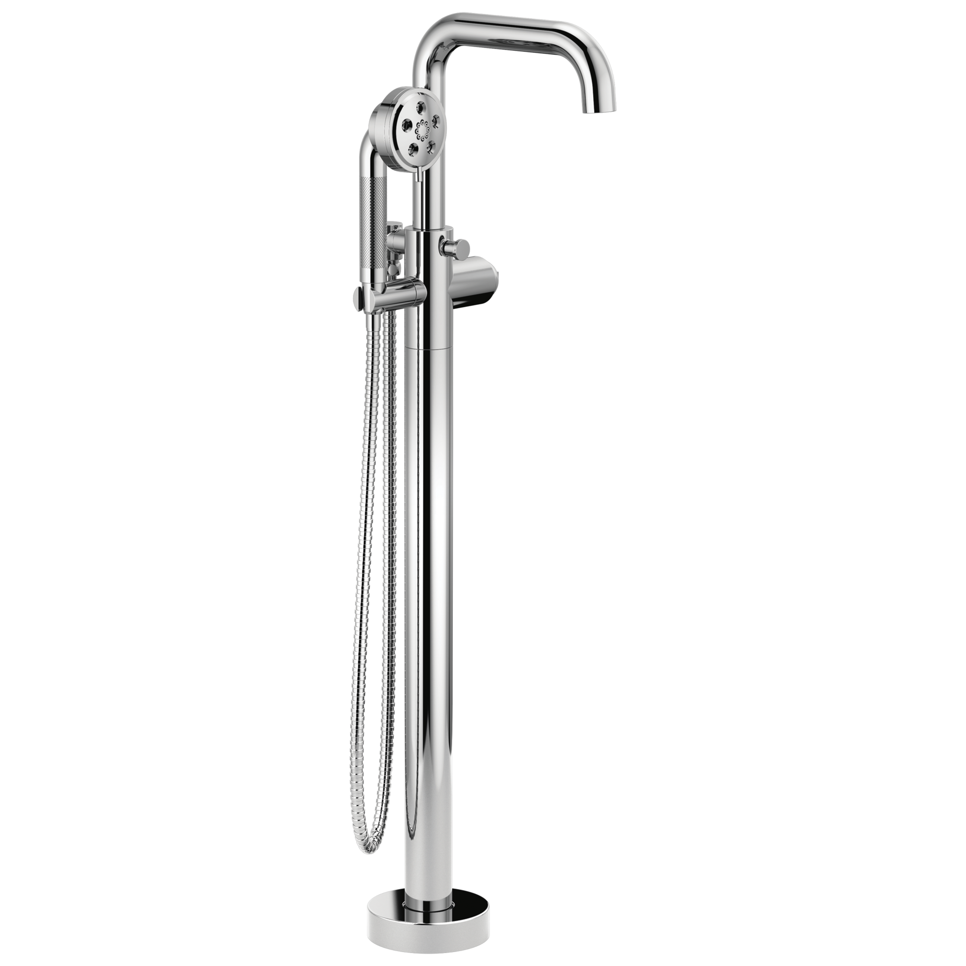 Litze Single-Handle Freestanding Tub Filler - Less Handle - Polished Chrome