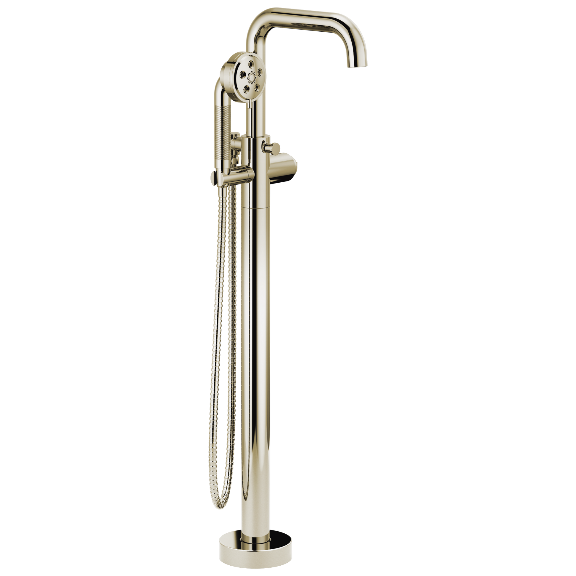 Litze Single-Handle Freestanding Tub Filler - Less Handle - Brilliance® Polished Nickel
