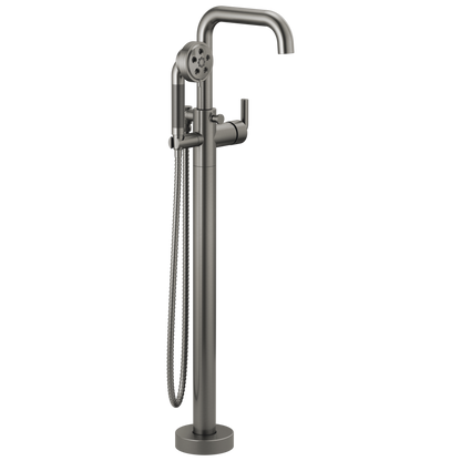 Brizo Litze Single-Handle Freestanding Tub Filler - Less Handle - Complete Kit - Brilliance® Luxe Steel®
