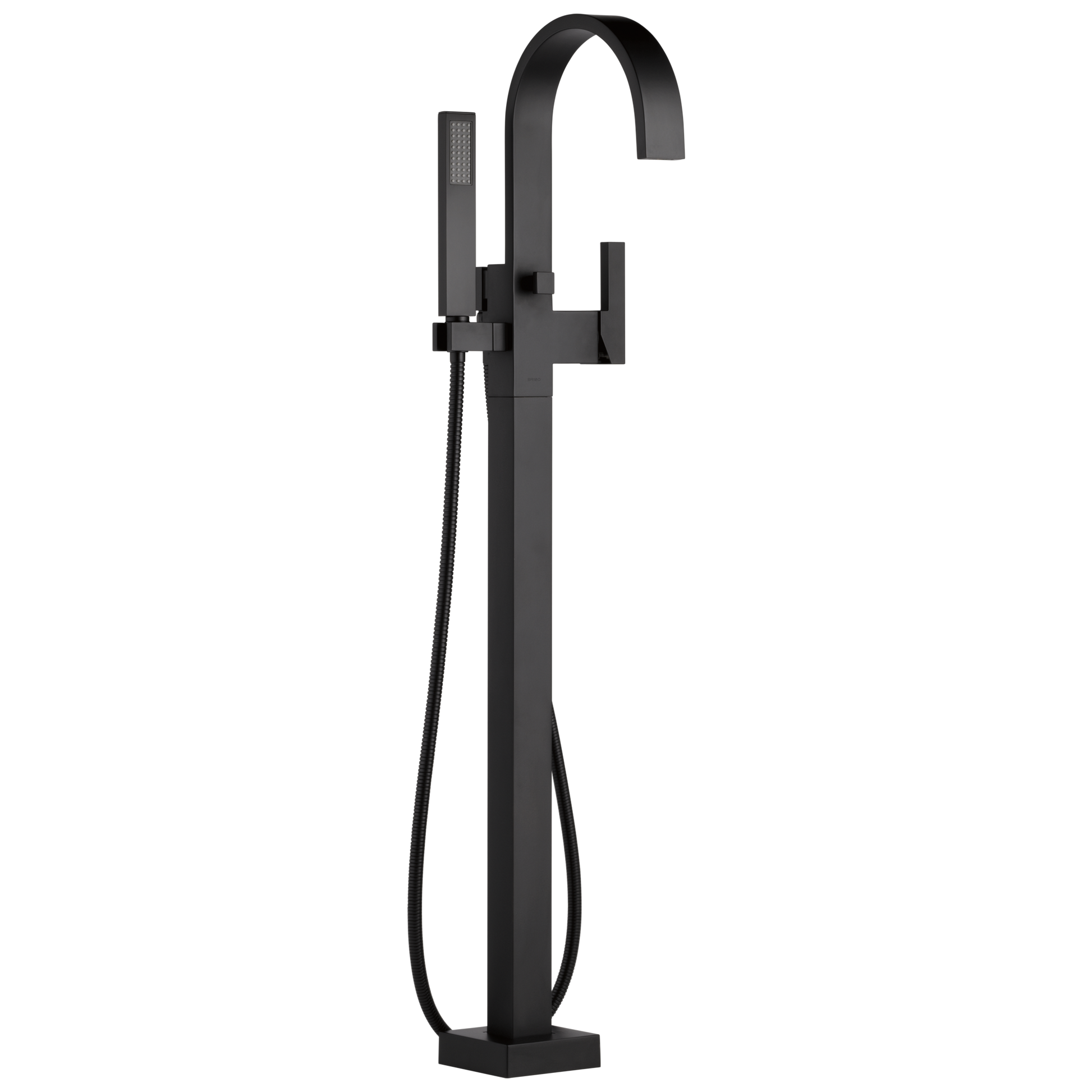 Siderna Single-Handle Freestanding Tub Filler - Matte Black
