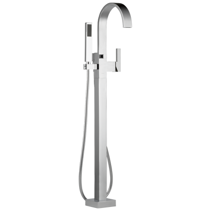 Siderna Single-Handle Freestanding Tub Filler - Polished Chrome