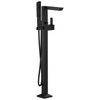 Vettis Single-Handle Floor Mount Tub Filler - Matte Black