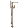 Vettis Single-Handle Floor Mount Tub Filler - Brilliance® Luxe Nickel®
