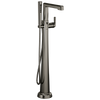 Levoir Single-Handle Floor Mount Tub Filler - Brilliance® Black Onyx