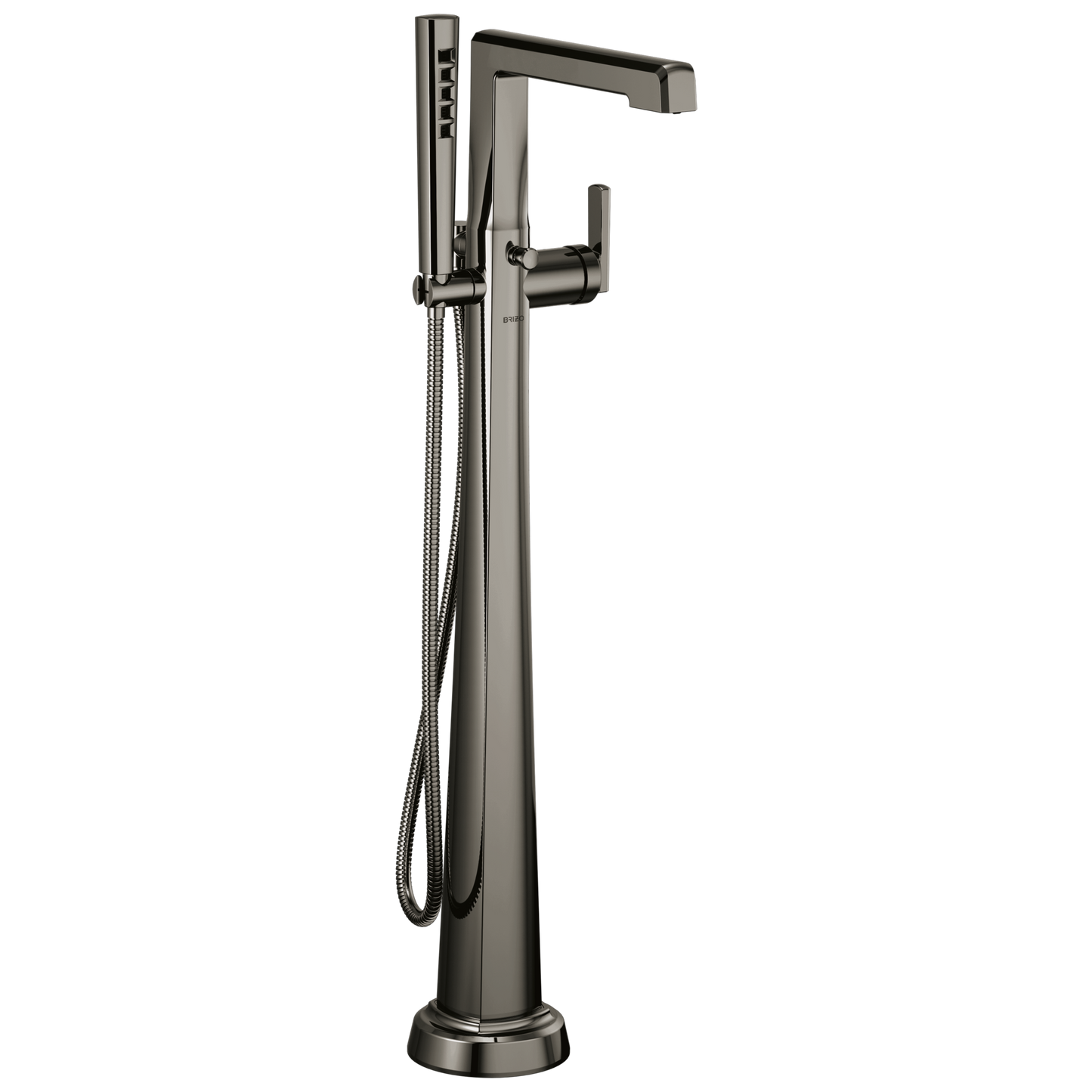 Levoir Single-Handle Floor Mount Tub Filler - Brilliance® Black Onyx