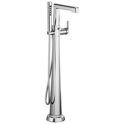 Levoir Single-Handle Floor Mount Tub Filler - Polished Chrome