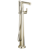 Levoir Single-Handle Floor Mount Tub Filler - Brilliance® Polished Nickel