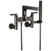 Brizo Kintsu Two-Handle Tub Filler Trim Kit With Lever Handles - Complete Kit - Brilliance® Black Onyx