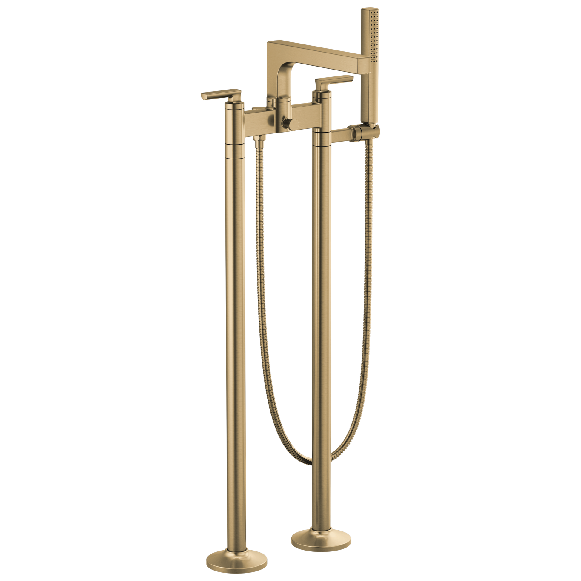 Brizo Kintsu Two-Handle Tub Filler Trim Kit With Lever Handles - Complete Kit - Brilliance® Luxe Gold®