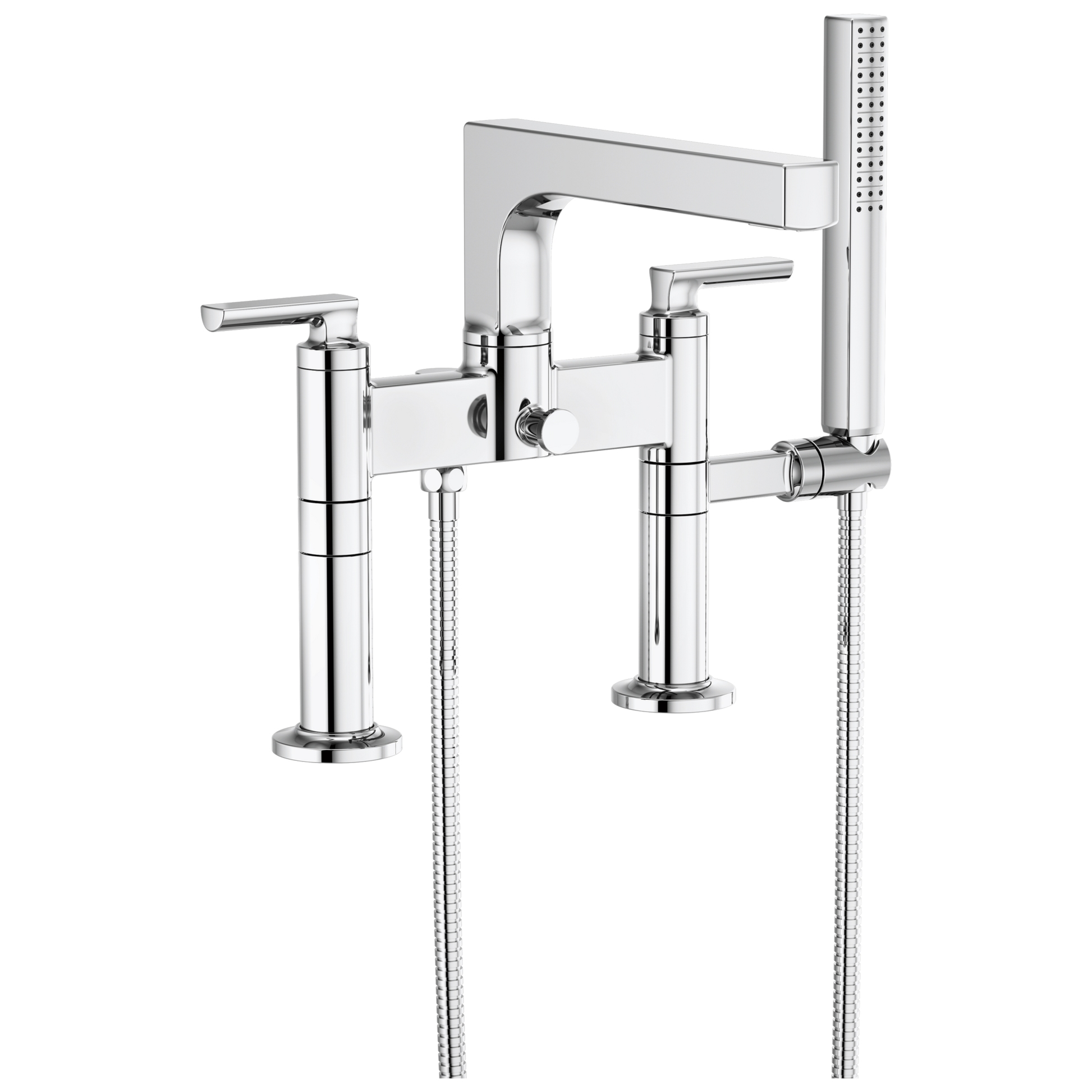 Brizo Kintsu Two-Handle Tub Filler Trim Kit With Lever Handles - Complete Kit - Polished Chrome