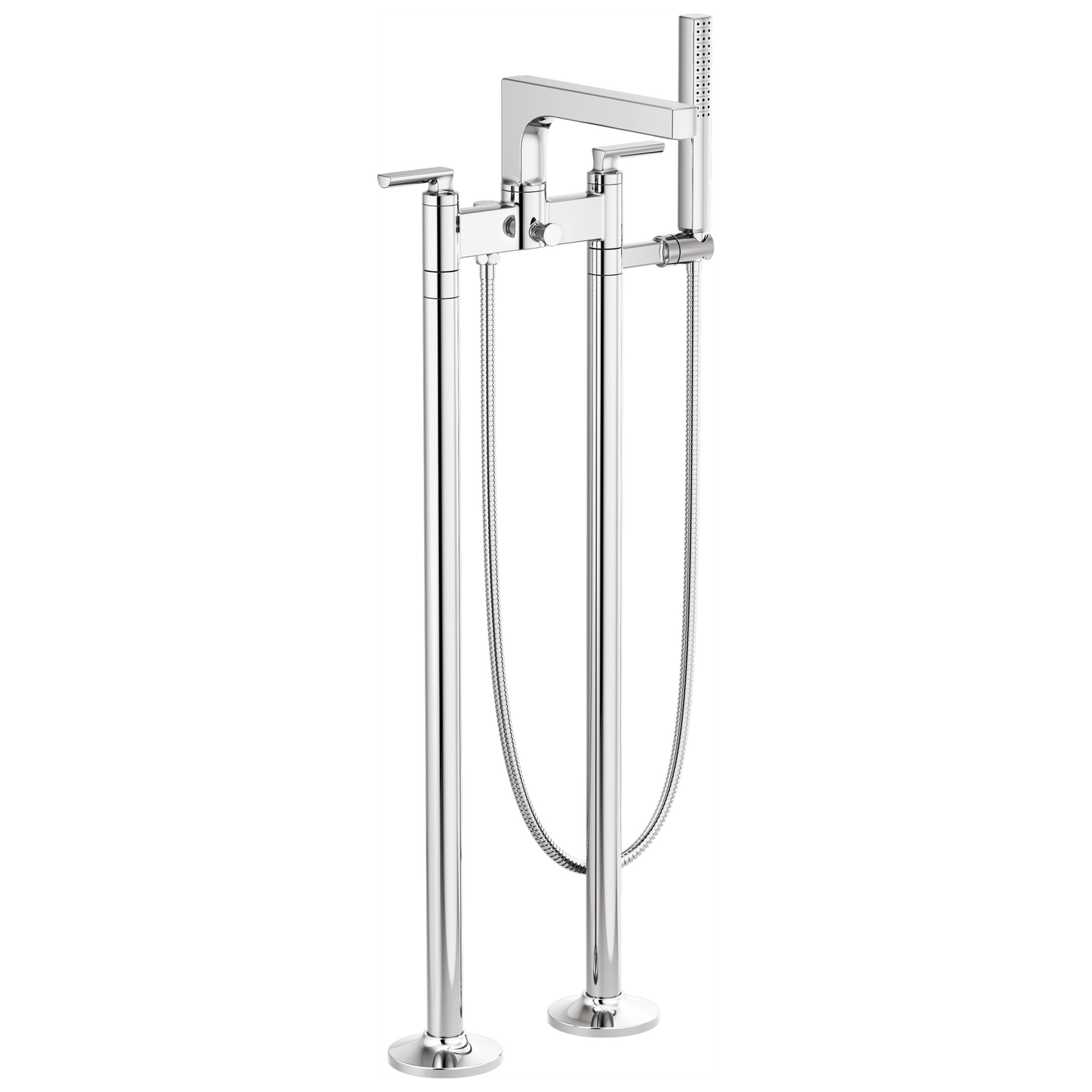 Brizo Kintsu Two-Handle Tub Filler Trim Kit With Lever Handles - Complete Kit - Polished Chrome