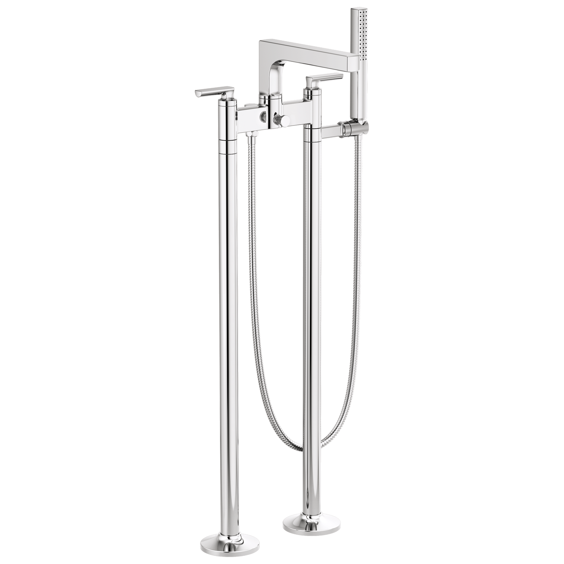 Brizo Kintsu Two-Handle Tub Filler Trim Kit With Lever Handles - Complete Kit - Polished Chrome