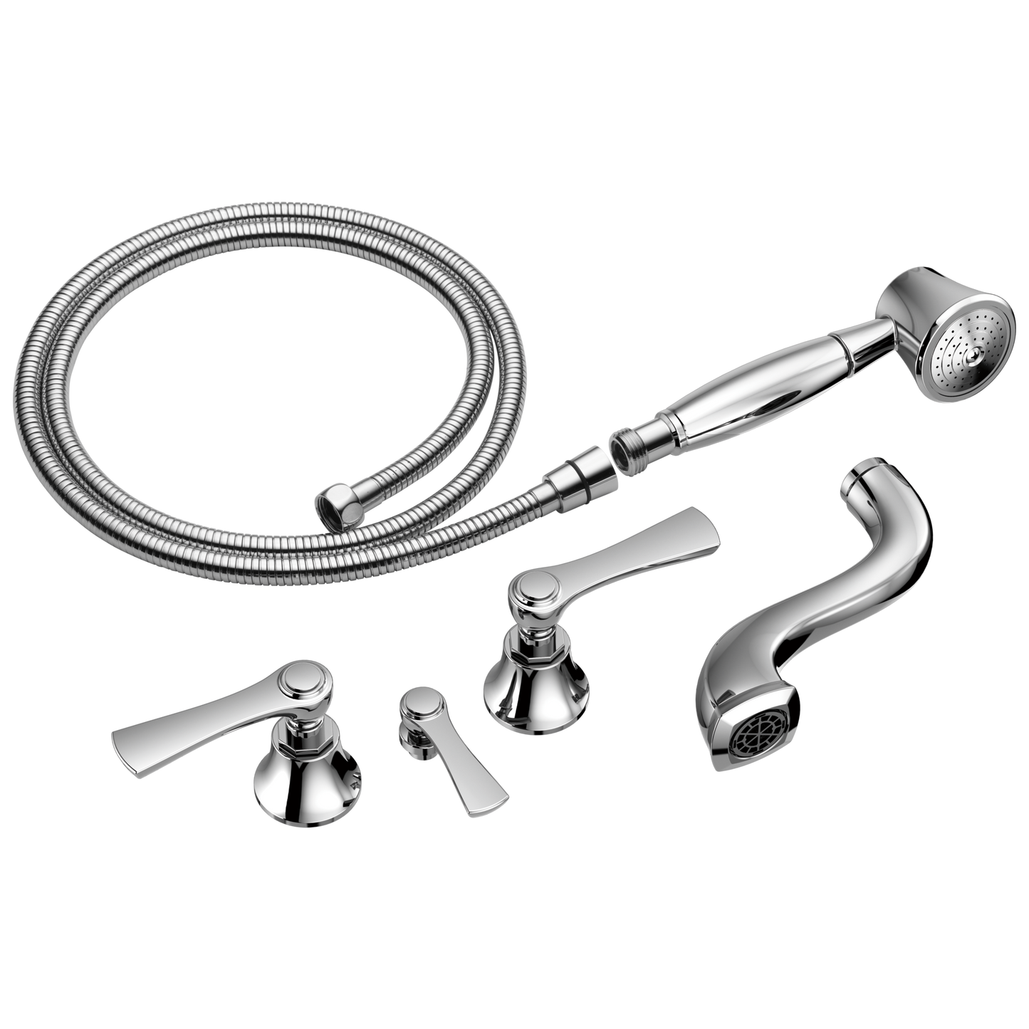 Brizo Two Handle Tub Filler Trim Kit With Lever Handles