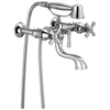 Brizo Rook Two-Handle Tub Filler Trim Kit with Cross Handles - Complete Kit - Polished Chrome