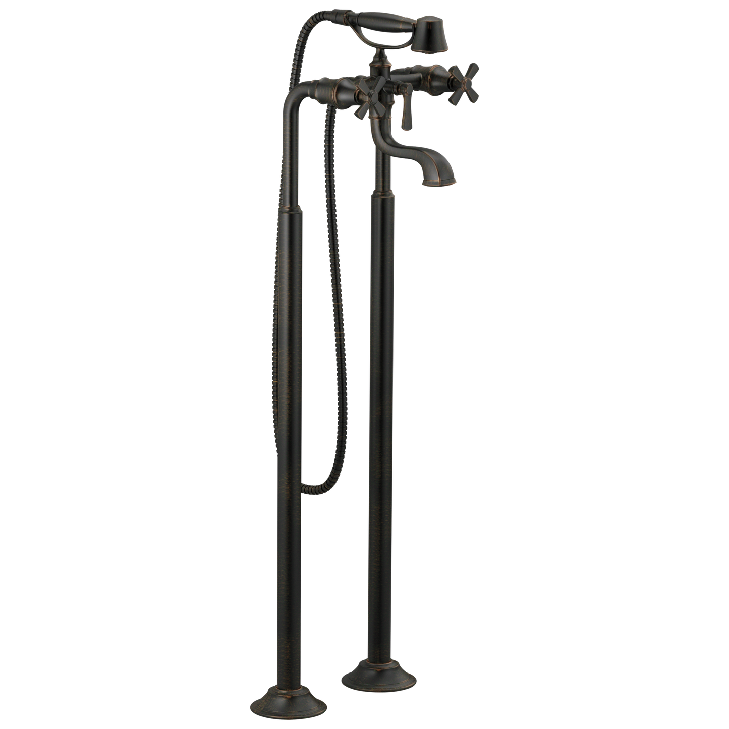 Brizo Rook Two-Handle Tub Filler Trim Kit with Cross Handles - Complete Kit - Venetian Bronze®
