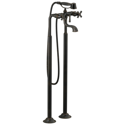Brizo Rook Two-Handle Tub Filler Trim Kit with Cross Handles - Complete Kit - Venetian Bronze®