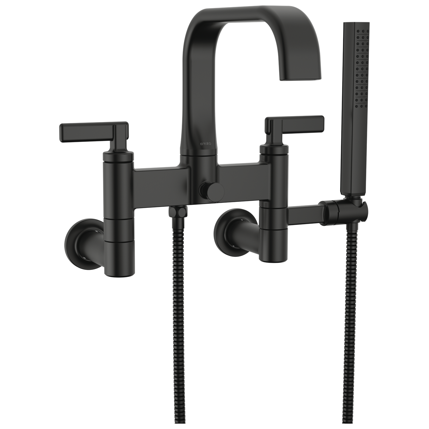 Brizo Allaria Two-Handle Tub Filler Trim Kit with Lever Handles - Complete Kit - Matte Black