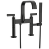 Brizo Allaria Two-Handle Tub Filler Trim Kit with Lever Handles - Complete Kit - Matte Black
