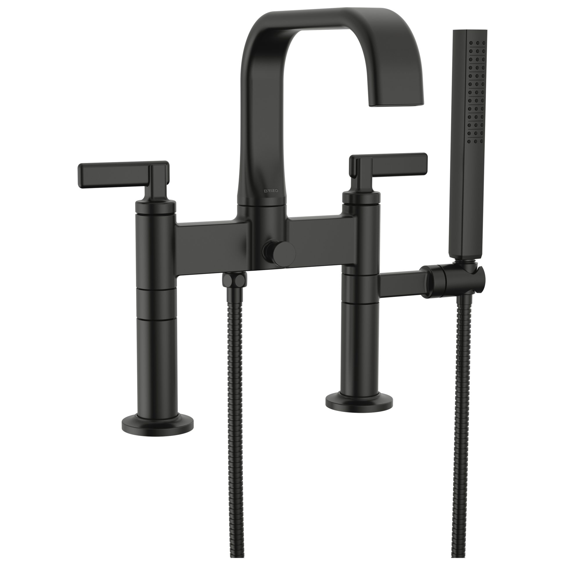 Brizo Allaria Two-Handle Tub Filler Trim Kit with Lever Handles - Complete Kit - Matte Black