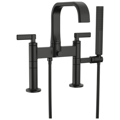 Brizo Allaria Two-Handle Tub Filler Trim Kit with Lever Handles - Complete Kit - Matte Black