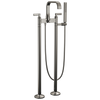 Brizo Allaria Two-Handle Tub Filler Trim Kit with Lever Handles - Complete Kit - Brilliance® Black Onyx