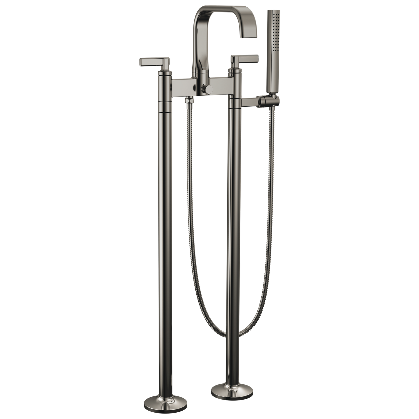 Brizo Allaria Two-Handle Tub Filler Trim Kit with Lever Handles - Complete Kit - Brilliance® Black Onyx