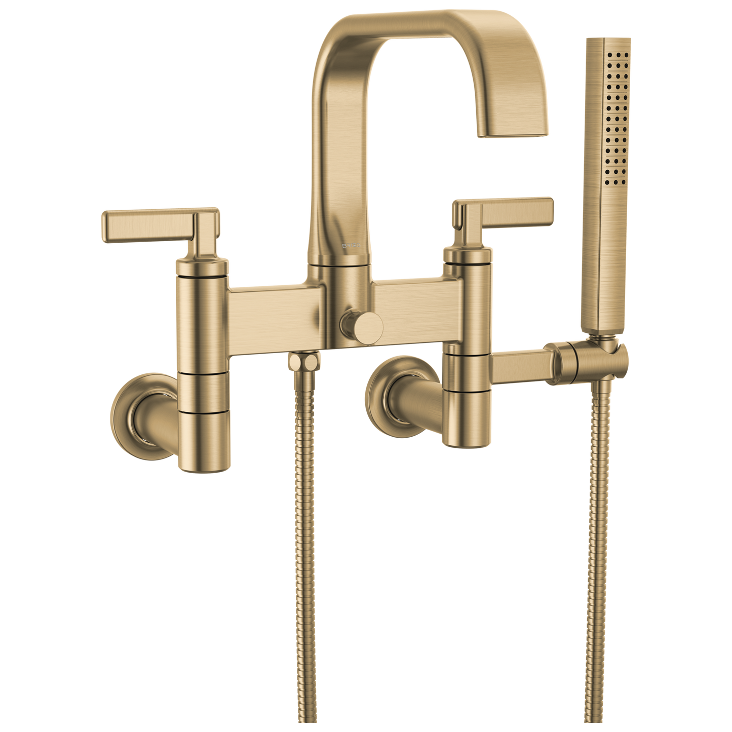 Brizo Allaria Two-Handle Tub Filler Trim Kit with Lever Handles - Complete Kit - Brilliance® Luxe Gold®