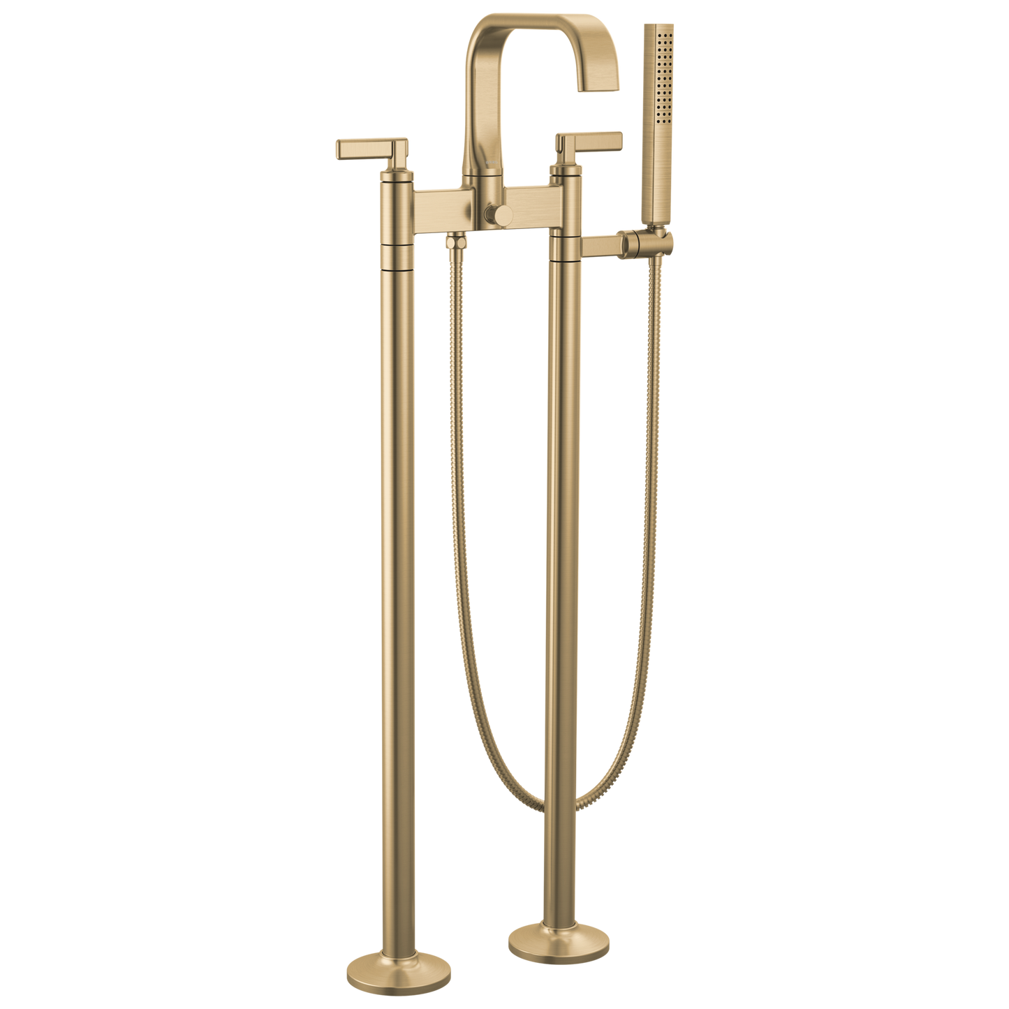 Brizo Allaria Two-Handle Tub Filler Trim Kit with Lever Handles - Complete Kit - Brilliance® Luxe Gold®