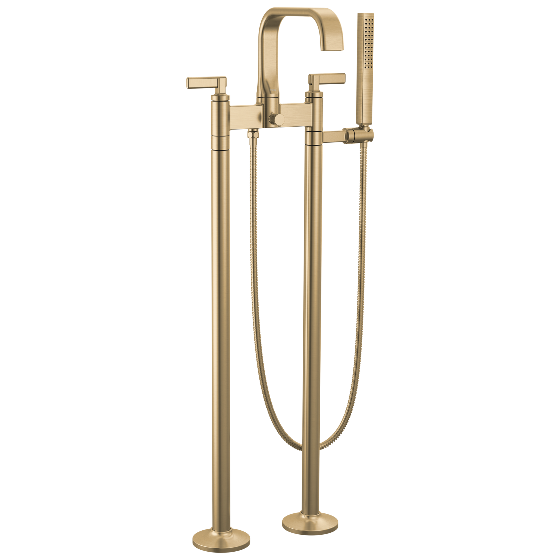 Brizo Allaria Two-Handle Tub Filler Trim Kit with Lever Handles - Complete Kit - Brilliance® Luxe Gold®