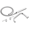 Allaria Two-Handle Tub Filler Trim Kit with Lever Handles - Polished Chrome