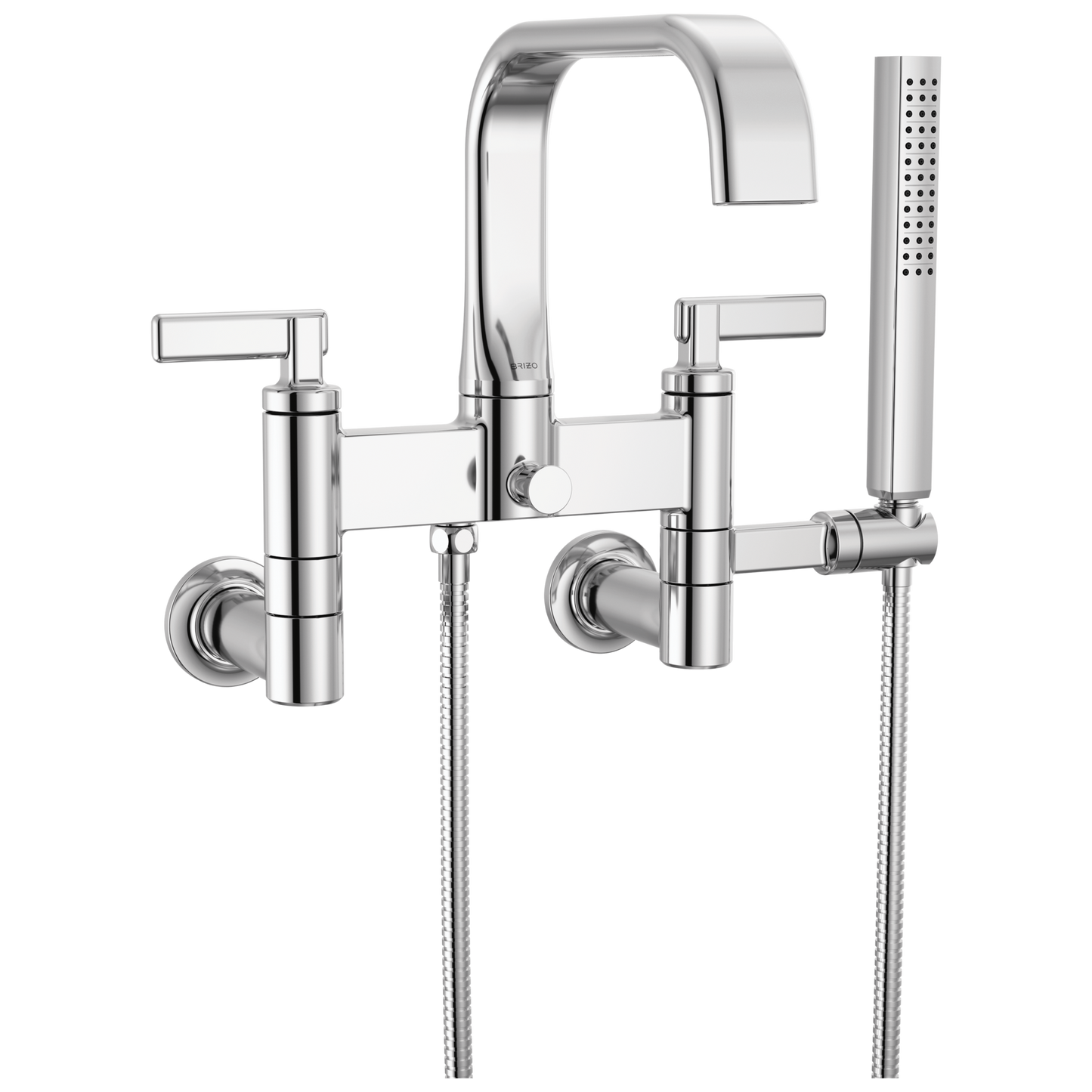 Brizo Allaria Two-Handle Tub Filler Trim Kit with Lever Handles - Complete Kit - Polished Chrome