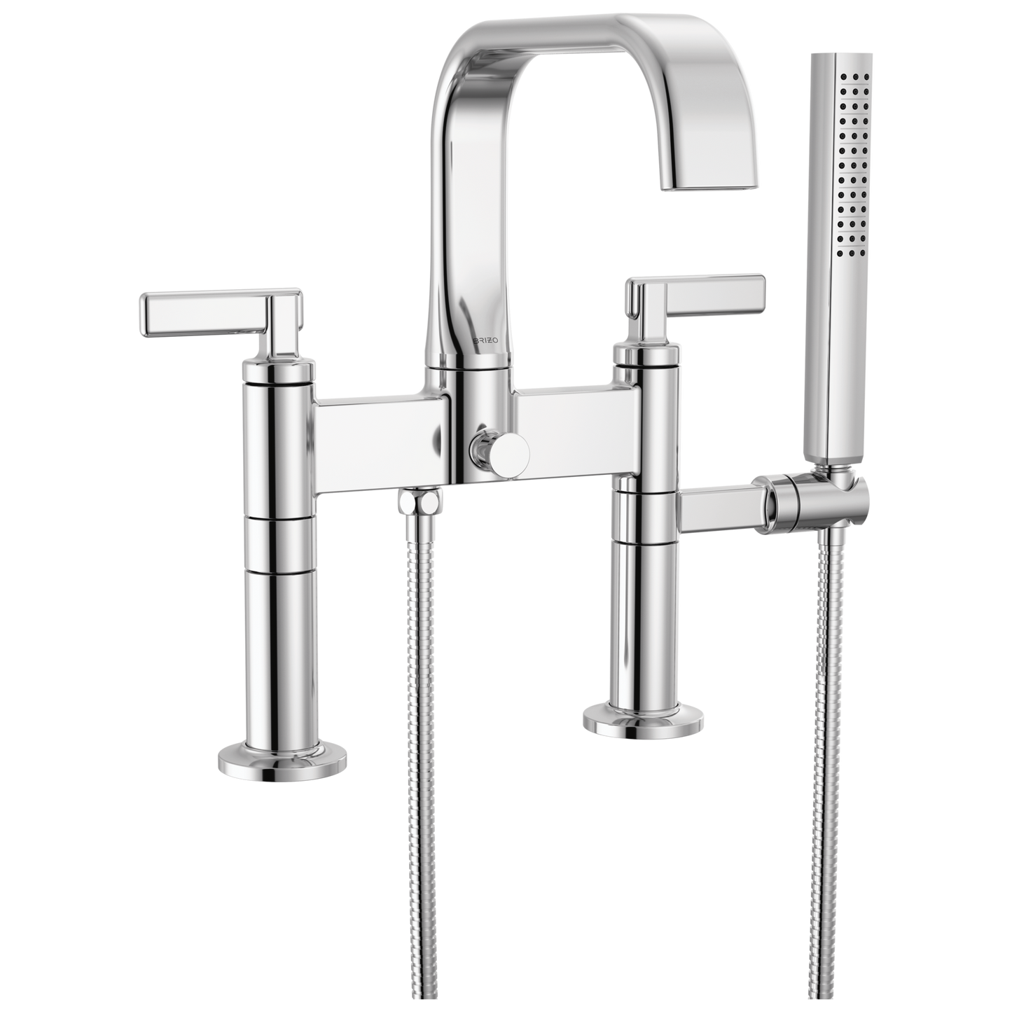 Brizo Allaria Two-Handle Tub Filler Trim Kit with Lever Handles - Complete Kit - Polished Chrome