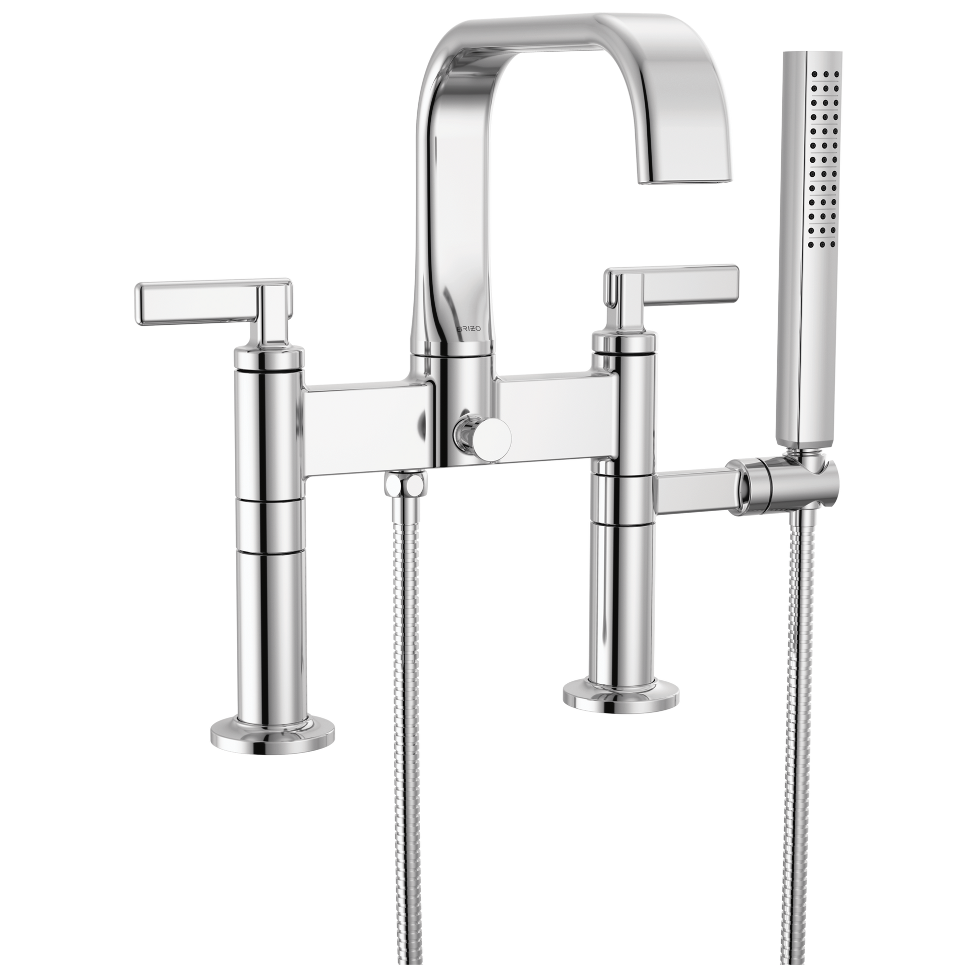 Brizo Allaria Two-Handle Tub Filler Trim Kit with Lever Handles - Complete Kit - Polished Chrome