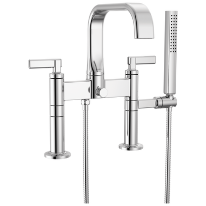 Brizo Allaria Two-Handle Tub Filler Trim Kit with Lever Handles - Complete Kit - Polished Chrome