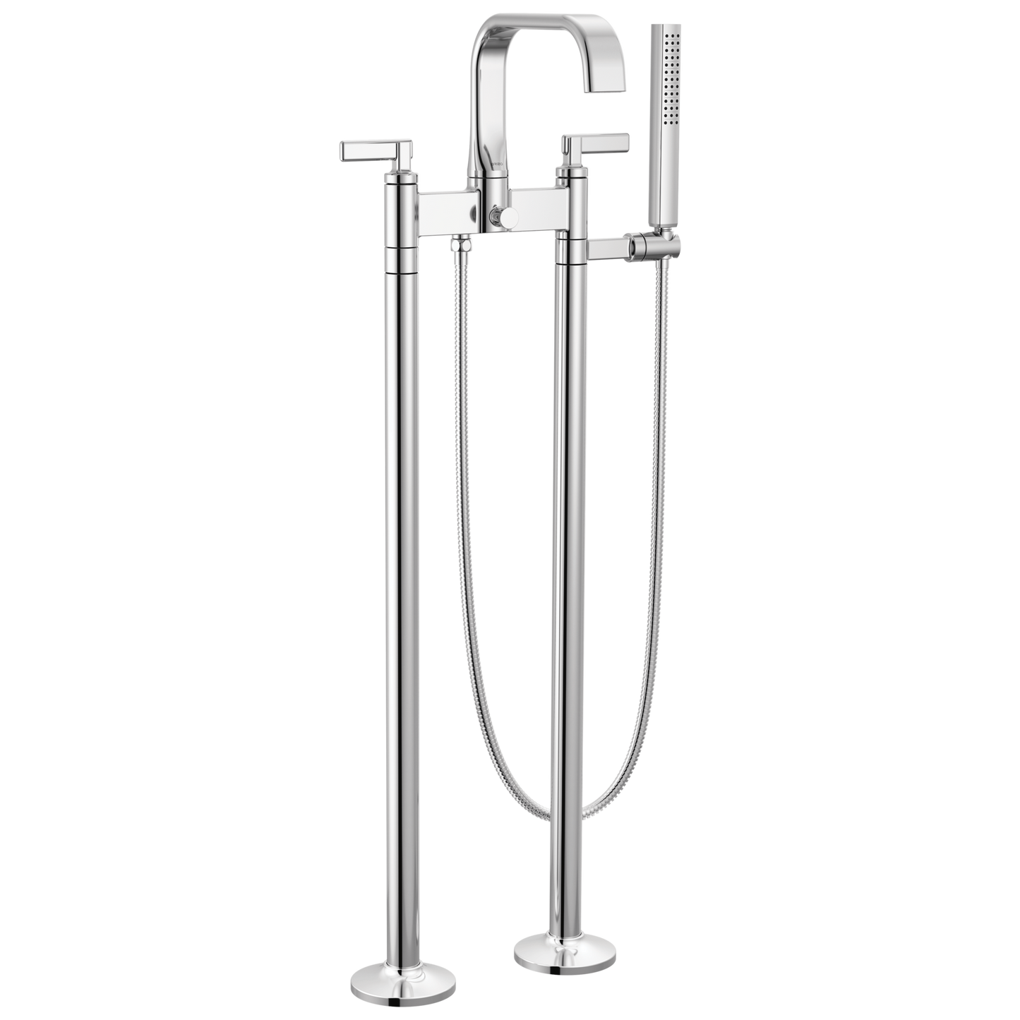 Brizo Allaria Two-Handle Tub Filler Trim Kit with Lever Handles - Complete Kit - Polished Chrome