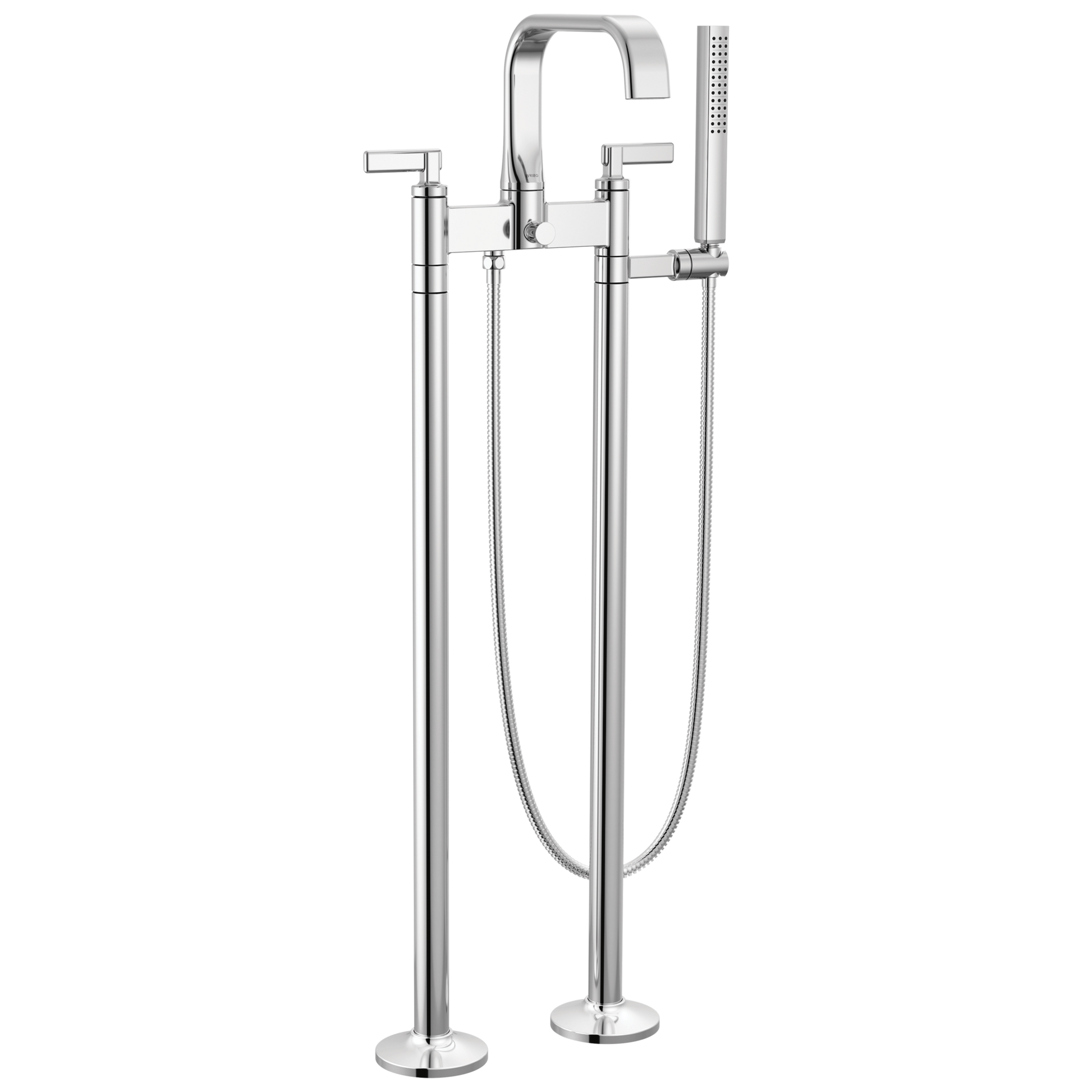 Brizo Allaria Two-Handle Tub Filler Trim Kit with Lever Handles - Complete Kit - Polished Chrome