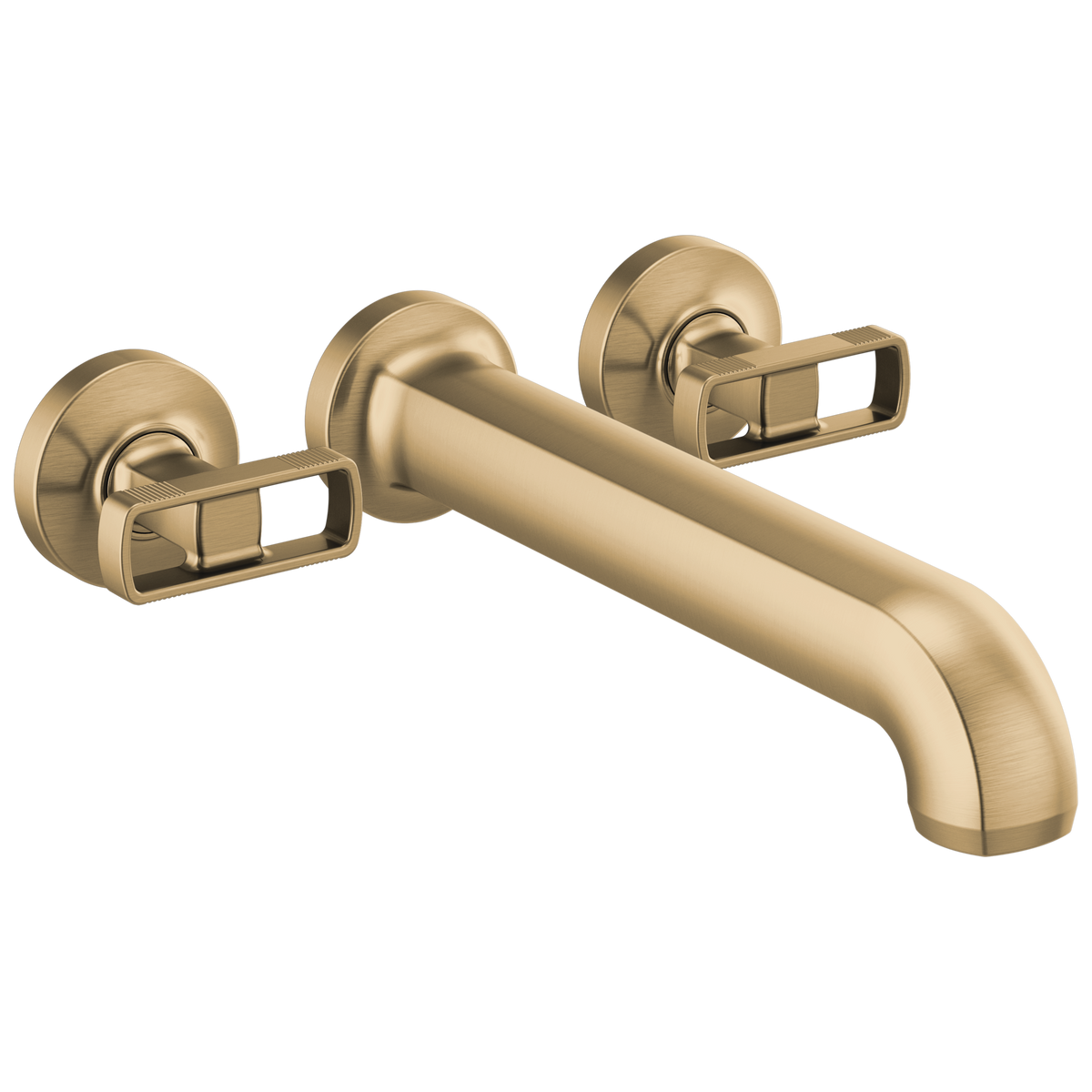 Brizo Kintsu Two Handle Wall Mount Tub Filler - Complete Kit - Brilliance® Luxe Gold®