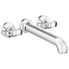 Brizo Kintsu Two Handle Wall Mount Tub Filler - Complete Kit - Polished Chrome